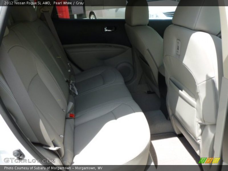 Pearl White / Gray 2012 Nissan Rogue SL AWD