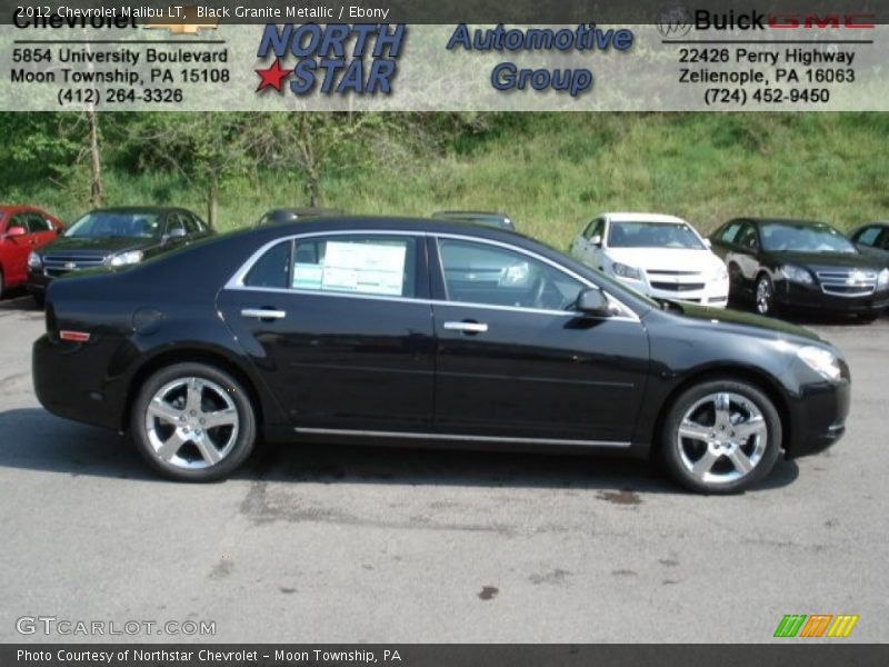 Black Granite Metallic / Ebony 2012 Chevrolet Malibu LT