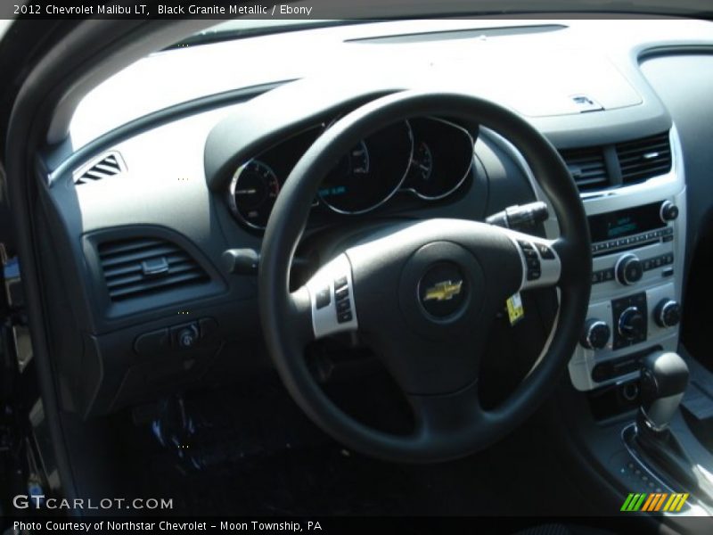 Black Granite Metallic / Ebony 2012 Chevrolet Malibu LT