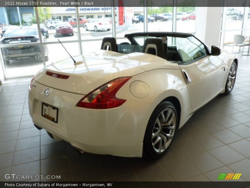 Pearl White / Black 2012 Nissan 370Z Roadster