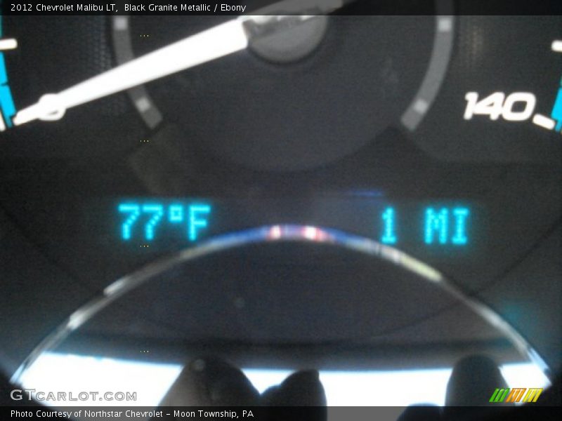Black Granite Metallic / Ebony 2012 Chevrolet Malibu LT