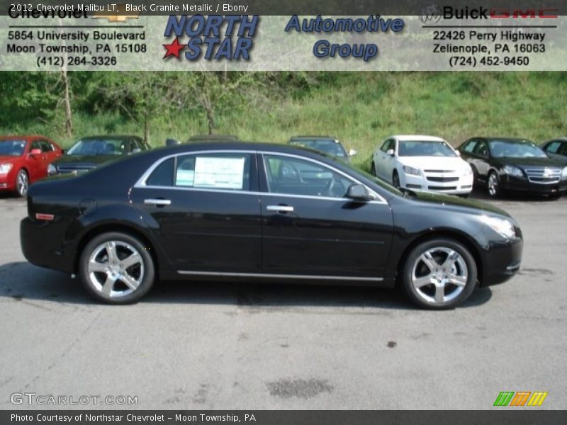 Black Granite Metallic / Ebony 2012 Chevrolet Malibu LT