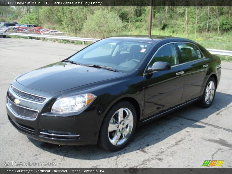 Black Granite Metallic / Ebony 2012 Chevrolet Malibu LT