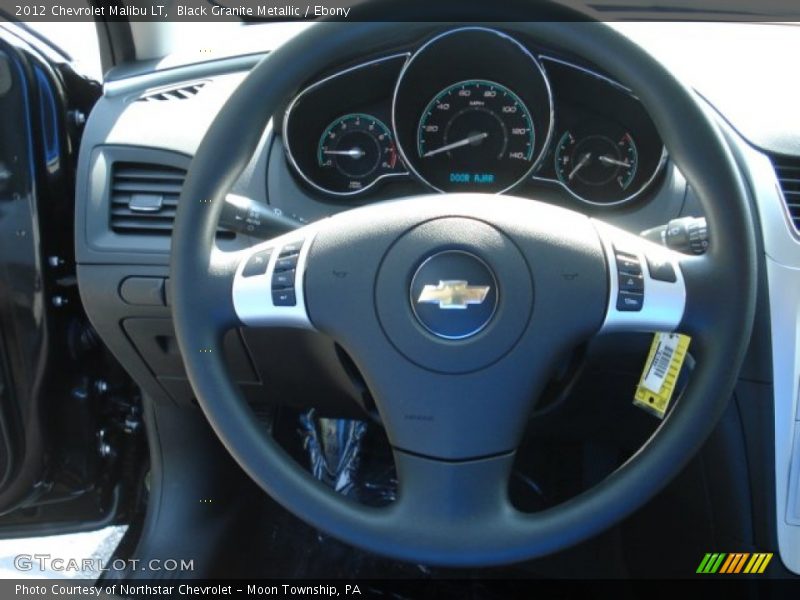 Black Granite Metallic / Ebony 2012 Chevrolet Malibu LT