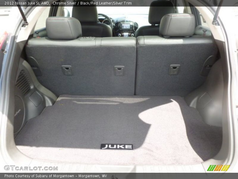 Chrome Silver / Black/Red Leather/Silver Trim 2012 Nissan Juke SL AWD