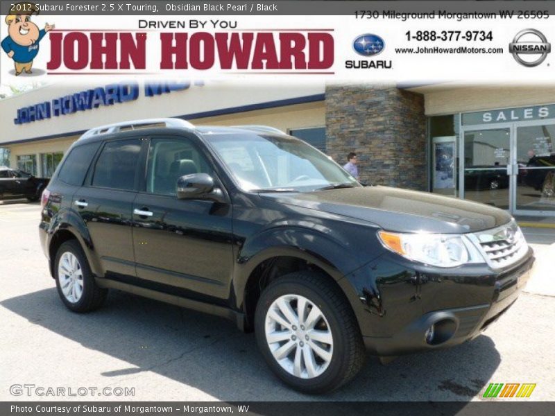 Obsidian Black Pearl / Black 2012 Subaru Forester 2.5 X Touring