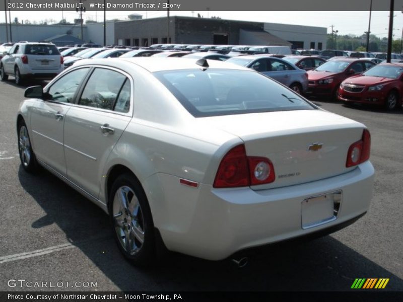 White Diamond Tricoat / Ebony 2012 Chevrolet Malibu LT