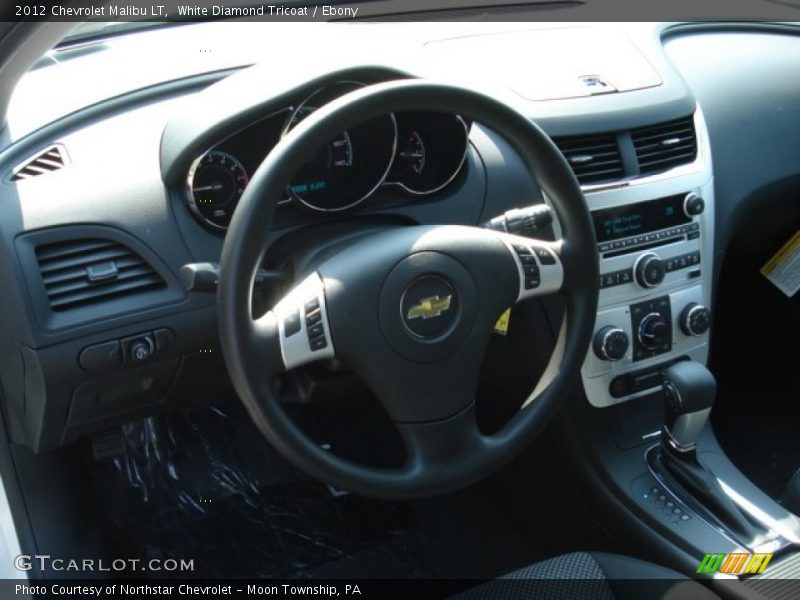 White Diamond Tricoat / Ebony 2012 Chevrolet Malibu LT