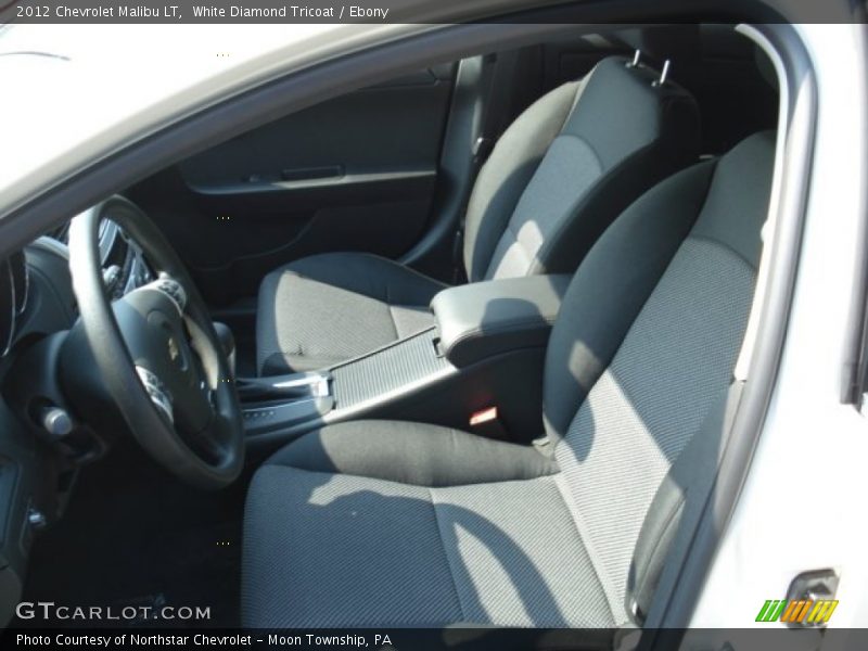 White Diamond Tricoat / Ebony 2012 Chevrolet Malibu LT