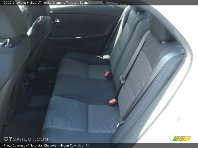 White Diamond Tricoat / Ebony 2012 Chevrolet Malibu LT