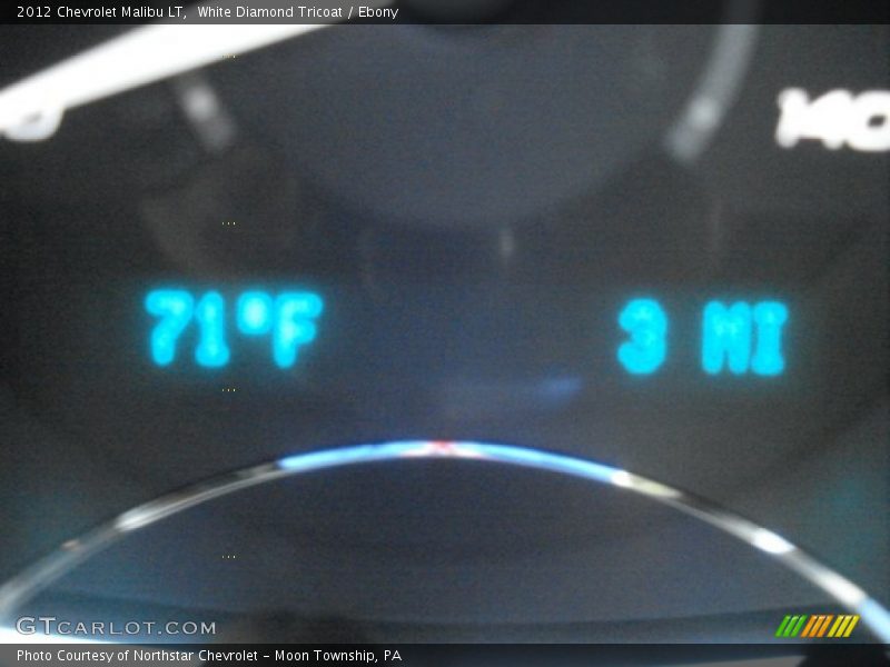 White Diamond Tricoat / Ebony 2012 Chevrolet Malibu LT