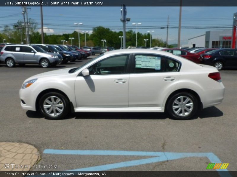 Satin White Pearl / Warm Ivory 2012 Subaru Legacy 2.5i