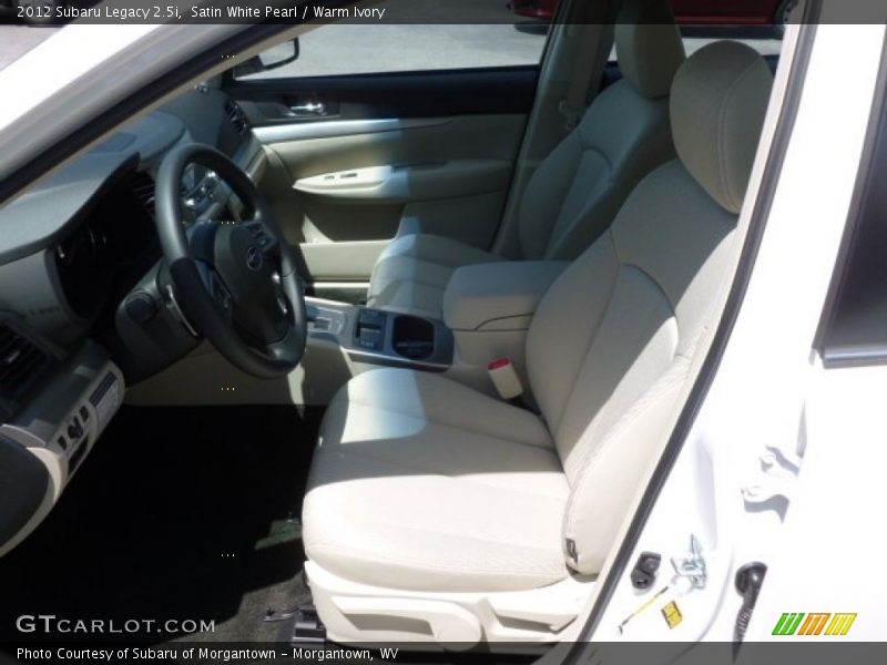 Satin White Pearl / Warm Ivory 2012 Subaru Legacy 2.5i