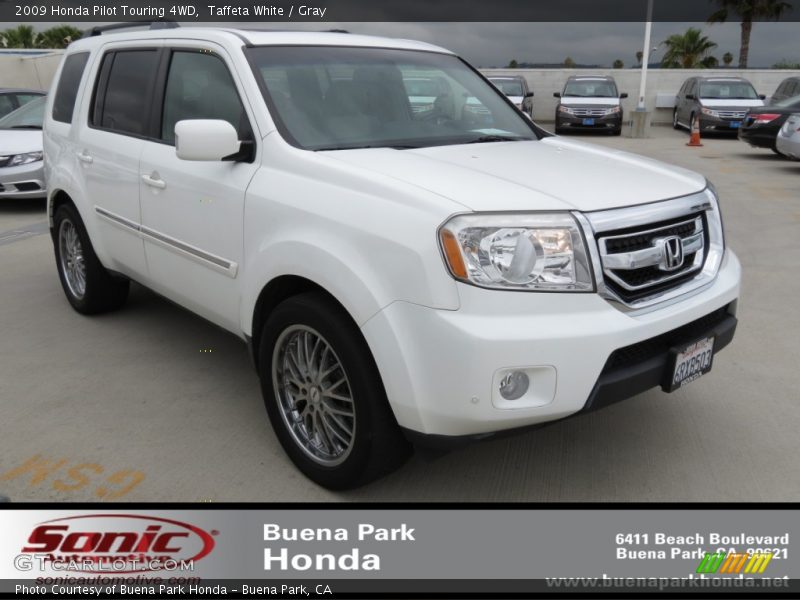Taffeta White / Gray 2009 Honda Pilot Touring 4WD