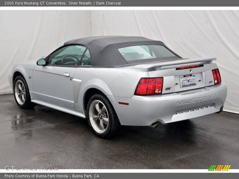 Silver Metallic / Dark Charcoal 2003 Ford Mustang GT Convertible