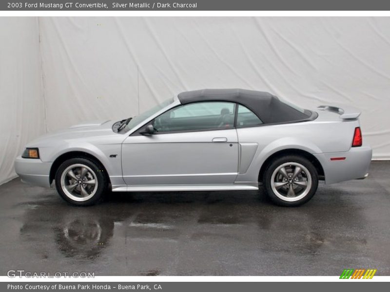 Silver Metallic / Dark Charcoal 2003 Ford Mustang GT Convertible