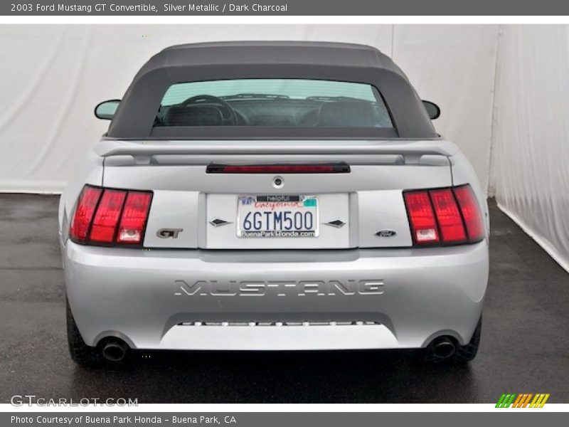 Silver Metallic / Dark Charcoal 2003 Ford Mustang GT Convertible