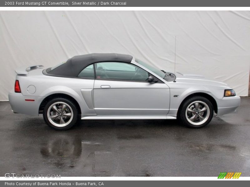 Silver Metallic / Dark Charcoal 2003 Ford Mustang GT Convertible