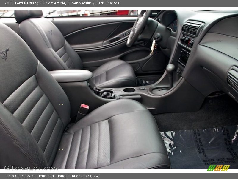 Silver Metallic / Dark Charcoal 2003 Ford Mustang GT Convertible