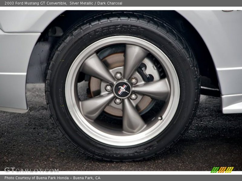 Silver Metallic / Dark Charcoal 2003 Ford Mustang GT Convertible