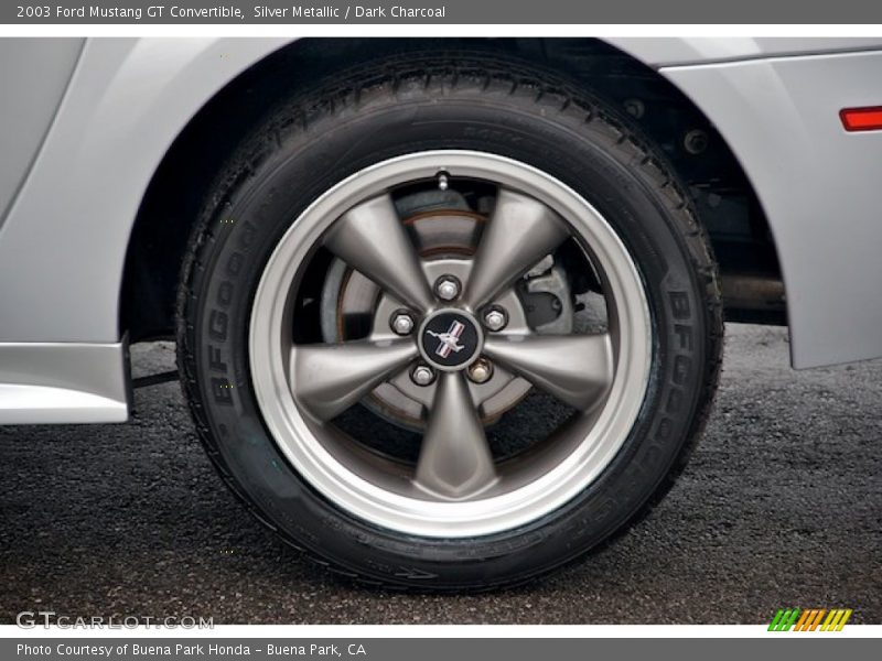 Silver Metallic / Dark Charcoal 2003 Ford Mustang GT Convertible