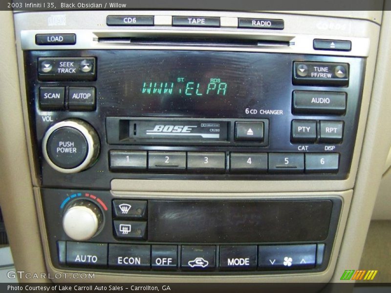 Black Obsidian / Willow 2003 Infiniti I 35