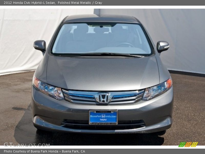 Polished Metal Metallic / Gray 2012 Honda Civic Hybrid-L Sedan
