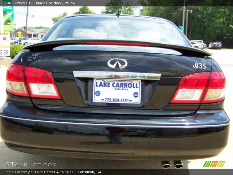 Black Obsidian / Willow 2003 Infiniti I 35