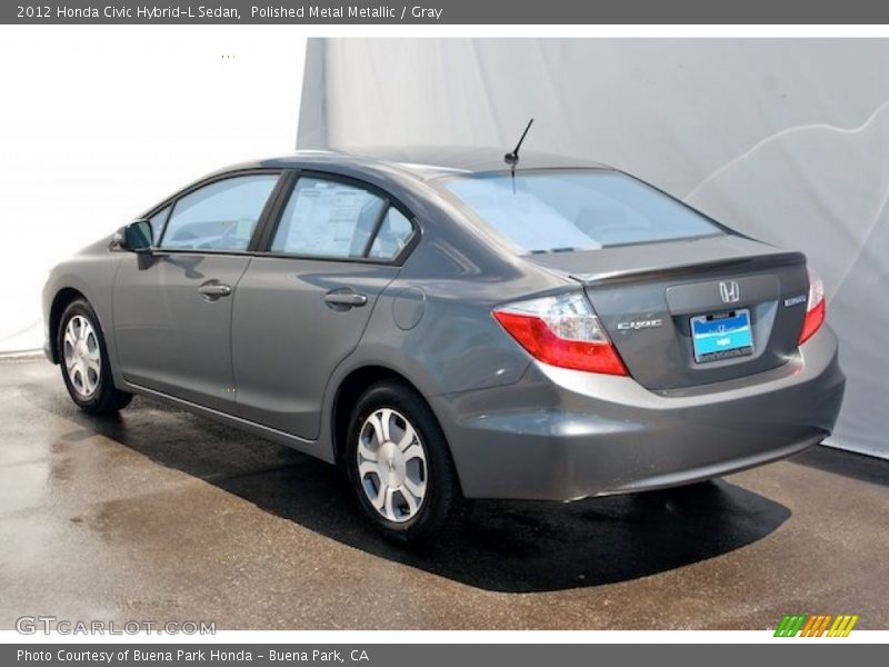 Polished Metal Metallic / Gray 2012 Honda Civic Hybrid-L Sedan