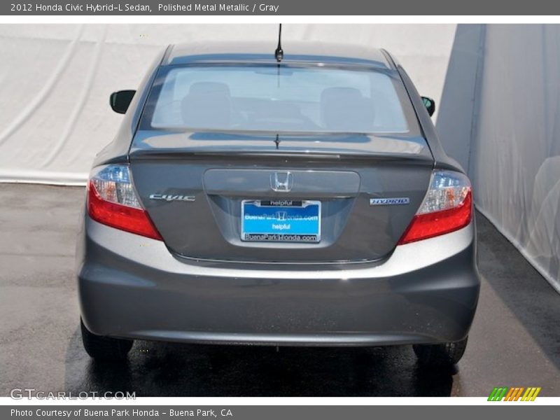 Polished Metal Metallic / Gray 2012 Honda Civic Hybrid-L Sedan