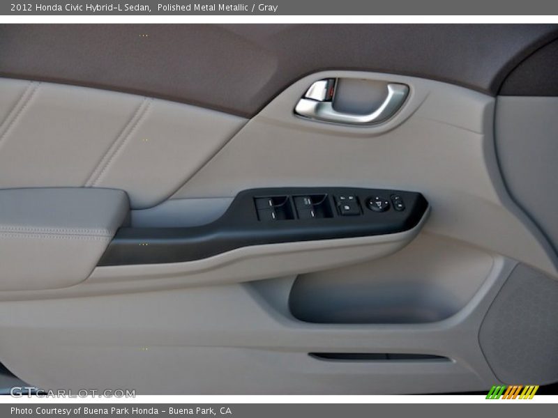 Polished Metal Metallic / Gray 2012 Honda Civic Hybrid-L Sedan
