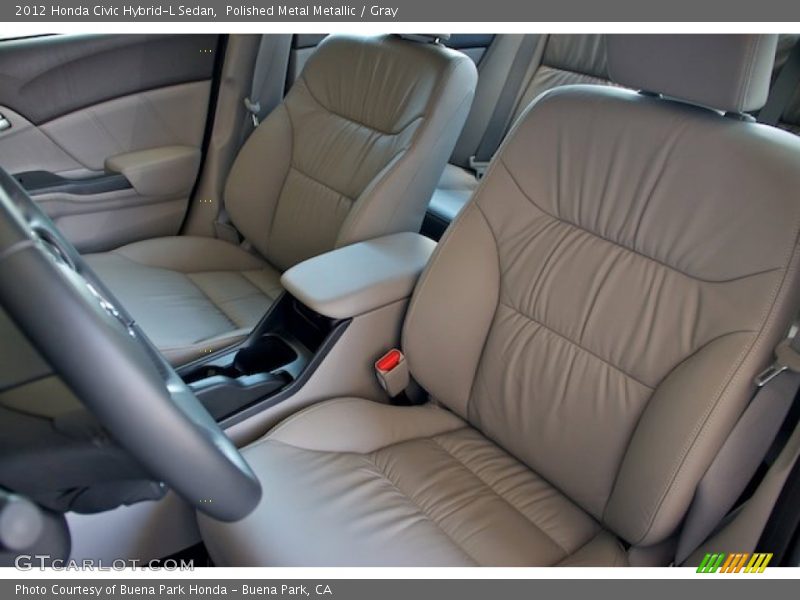 Polished Metal Metallic / Gray 2012 Honda Civic Hybrid-L Sedan