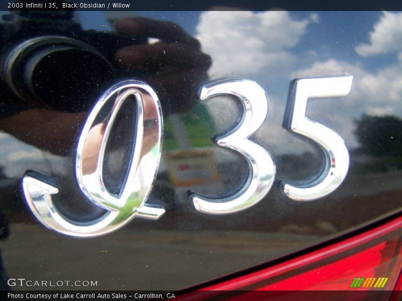 Black Obsidian / Willow 2003 Infiniti I 35