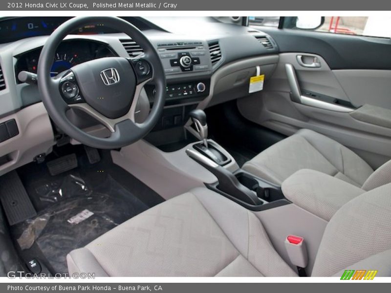 Polished Metal Metallic / Gray 2012 Honda Civic LX Coupe