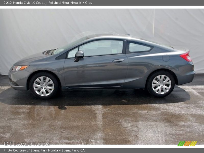 Polished Metal Metallic / Gray 2012 Honda Civic LX Coupe