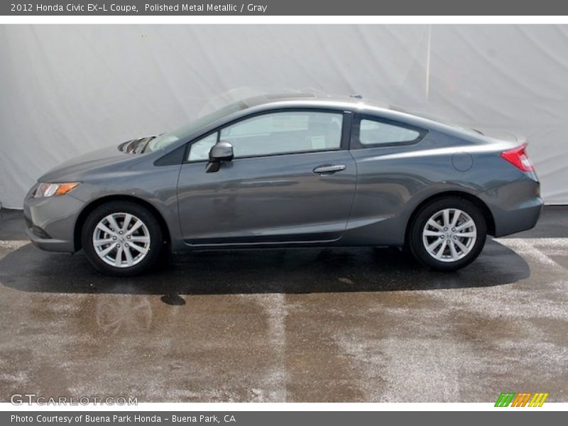 Polished Metal Metallic / Gray 2012 Honda Civic EX-L Coupe