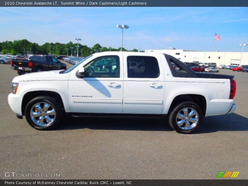 Summit White / Dark Cashmere/Light Cashmere 2010 Chevrolet Avalanche LT