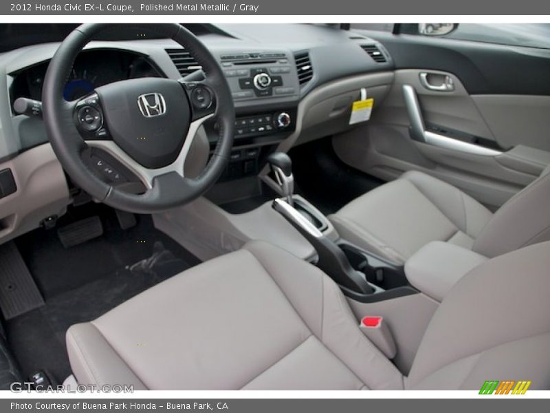 Polished Metal Metallic / Gray 2012 Honda Civic EX-L Coupe