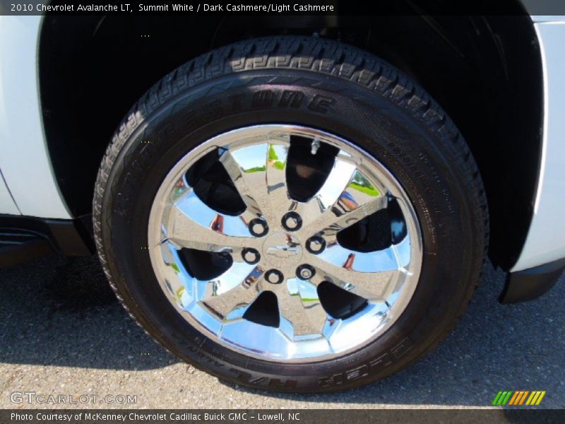 Summit White / Dark Cashmere/Light Cashmere 2010 Chevrolet Avalanche LT