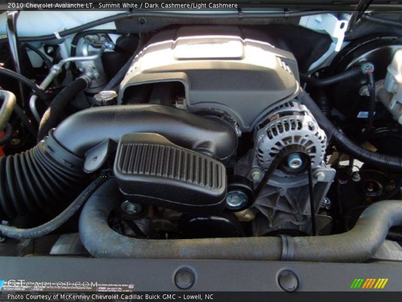 Summit White / Dark Cashmere/Light Cashmere 2010 Chevrolet Avalanche LT