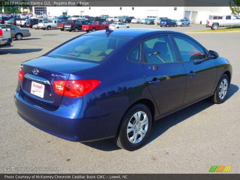 Regatta Blue / Beige 2010 Hyundai Elantra GLS