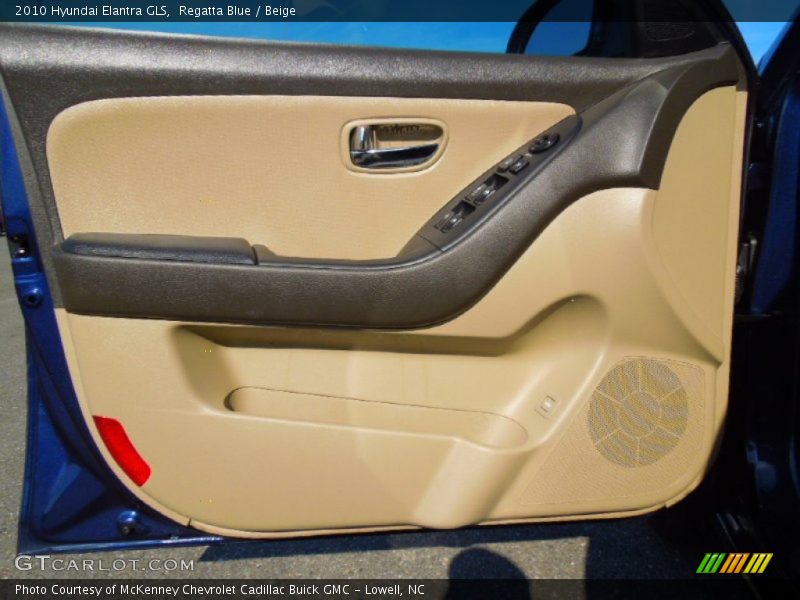 Regatta Blue / Beige 2010 Hyundai Elantra GLS