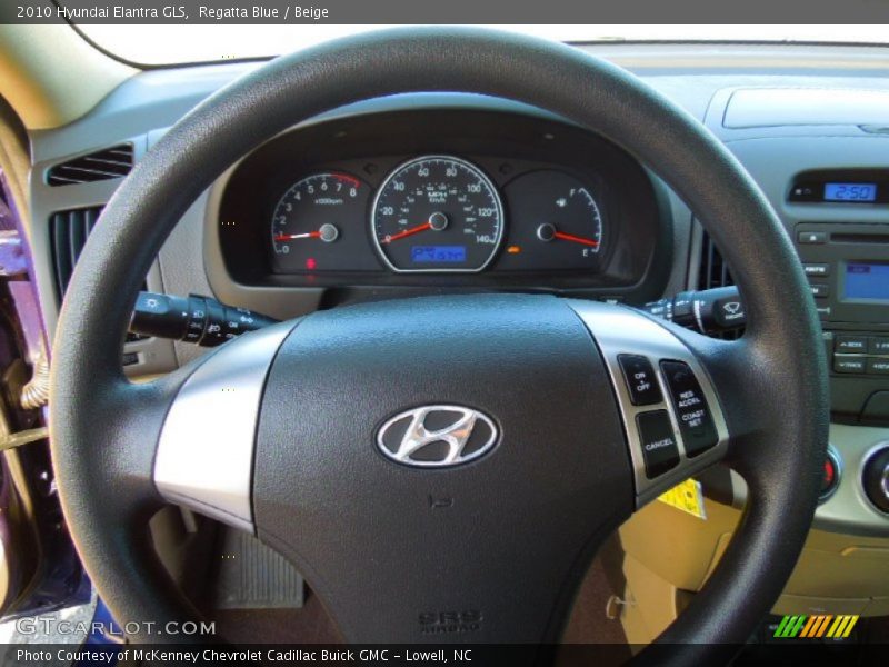 Regatta Blue / Beige 2010 Hyundai Elantra GLS