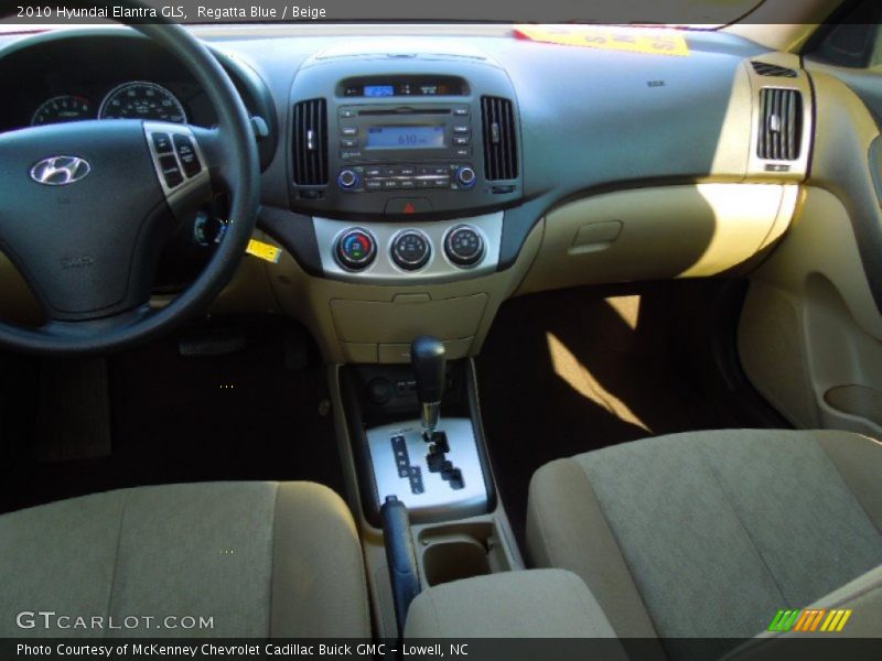 Regatta Blue / Beige 2010 Hyundai Elantra GLS
