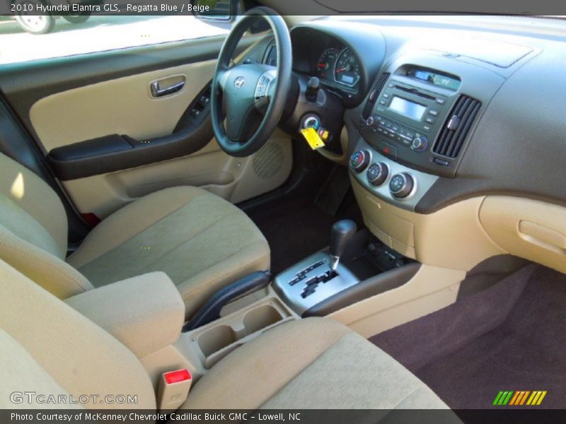 Regatta Blue / Beige 2010 Hyundai Elantra GLS