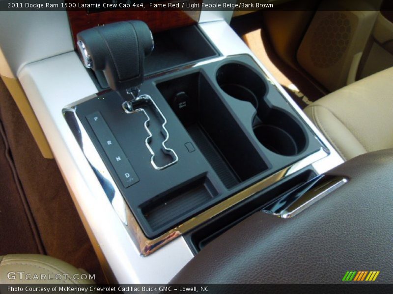 Flame Red / Light Pebble Beige/Bark Brown 2011 Dodge Ram 1500 Laramie Crew Cab 4x4