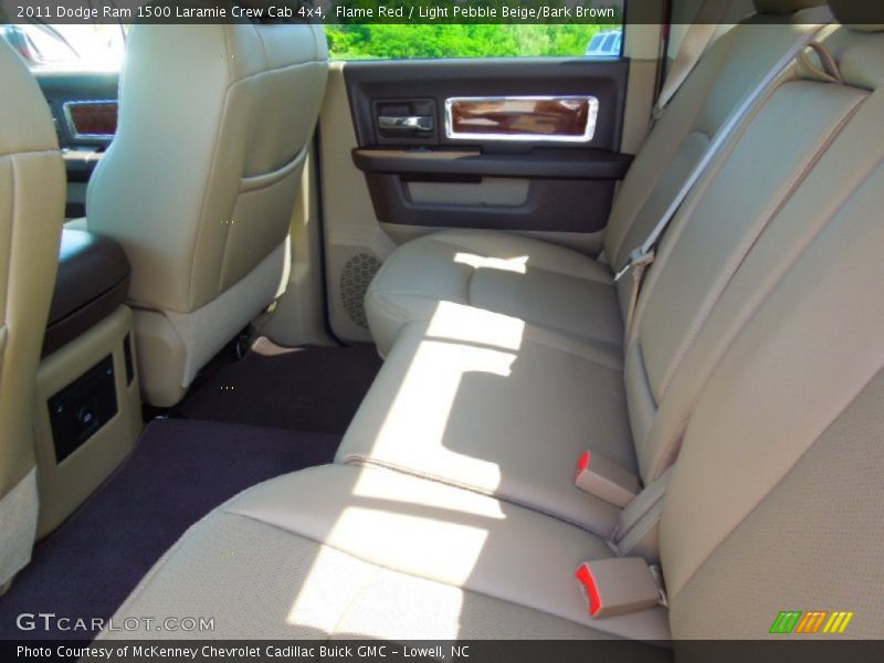 Flame Red / Light Pebble Beige/Bark Brown 2011 Dodge Ram 1500 Laramie Crew Cab 4x4