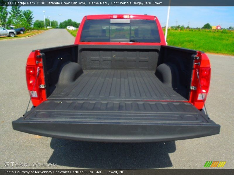 Flame Red / Light Pebble Beige/Bark Brown 2011 Dodge Ram 1500 Laramie Crew Cab 4x4