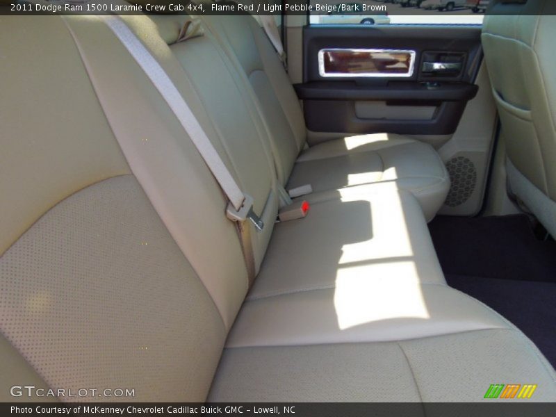 Flame Red / Light Pebble Beige/Bark Brown 2011 Dodge Ram 1500 Laramie Crew Cab 4x4
