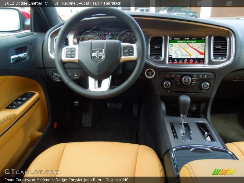 Redline 3-Coat Pearl / Tan/Black 2012 Dodge Charger R/T Plus